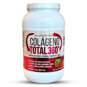 Colageno Total 360 Con Acido Hialuronico, MSM, Turmeric 1.1kg (35.27 oz)